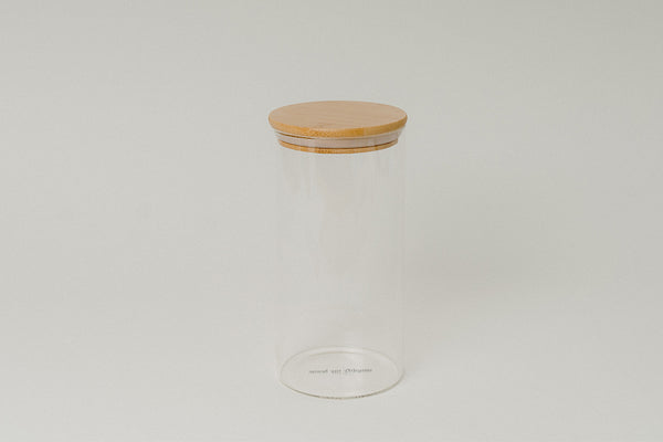 LUXE Glass and Bamboo Storage Vessel 1400ml