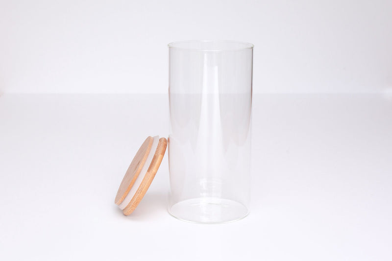 LUXE Glass and Bamboo Storage Vessel 1400ml