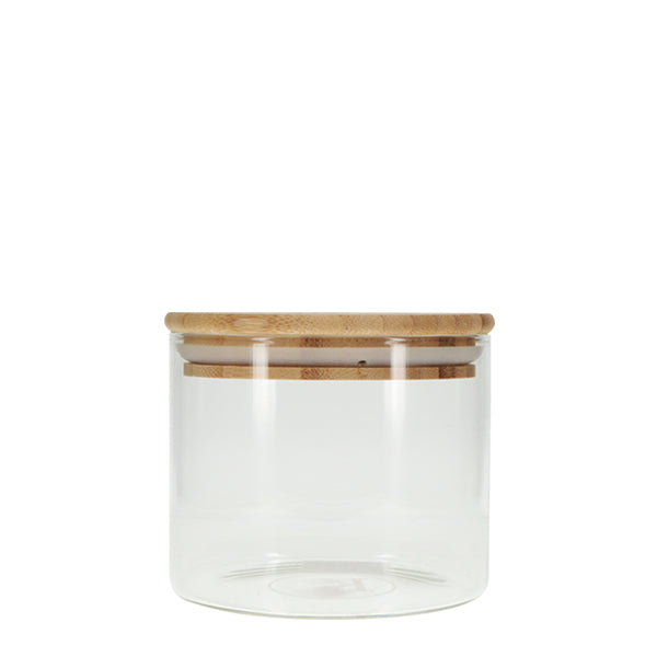 500ml Glass and Bamboo Storage Jar