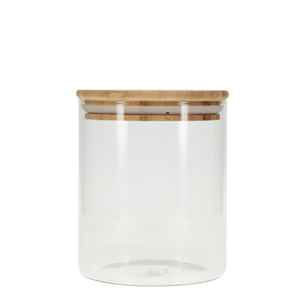 750ml Glass and Bamboo Storage Jar