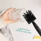 Eco Refillable Dish Brush with Soap Dispenser