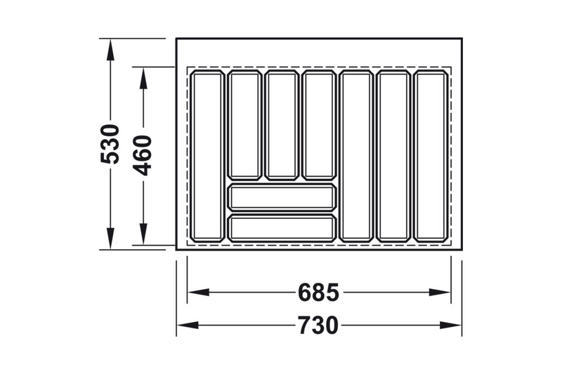 Häfele Home Grip Cutlery Tray