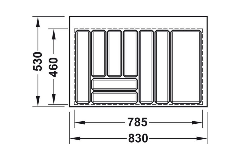 Häfele Home Grip Cutlery Tray