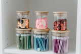 100ml Glass and Bamboo Spice Jar