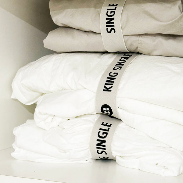 Linen Cupboard Organiser Bands - Set of 2