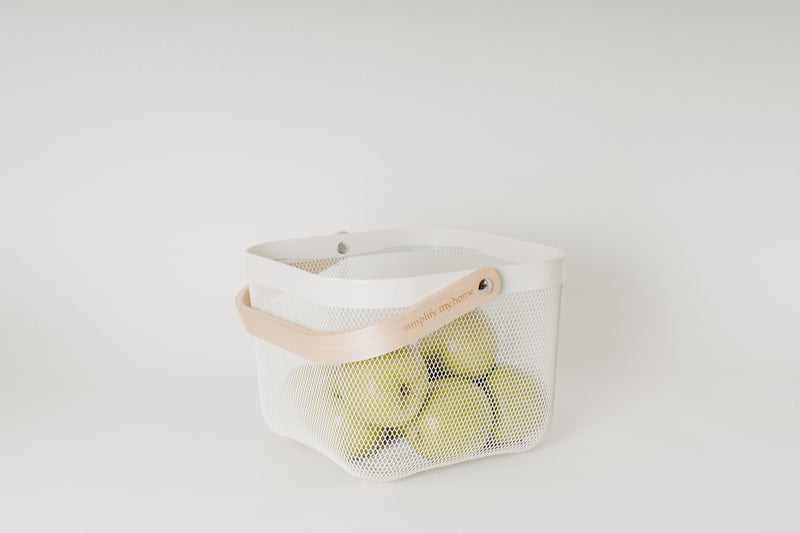 Wire and Bamboo Basket