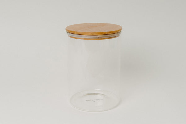 3500ml Glass and Bamboo Storage Jar