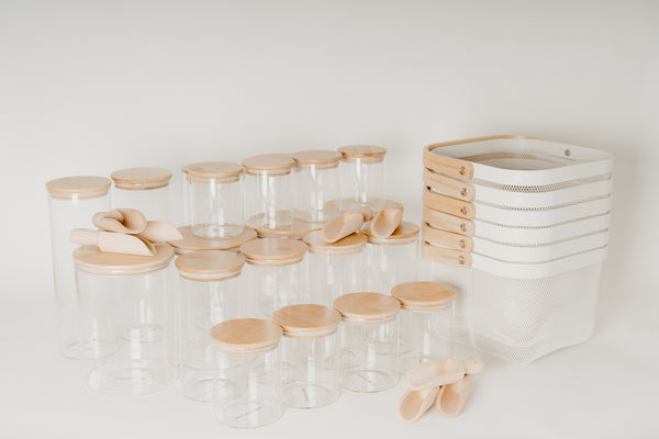 Grande LUXE Glass and Bamboo Pantry Package
