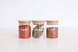 LUXE Glass and Bamboo Spice Jar 200ml