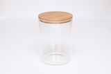 3500ml Glass and Bamboo Storage Jar