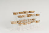 LUXE Spice Glass Jar With Bamboo Lid Package - 20 pack