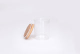 LUXE Glass and Bamboo Storage Vessel 450ml