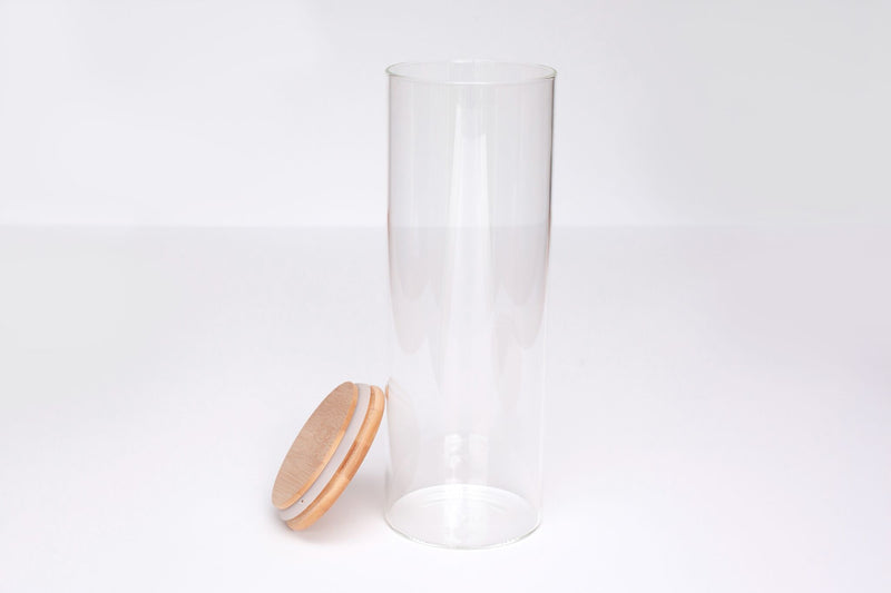 LUXE Glass and Bamboo Storage Vessel 1800ml