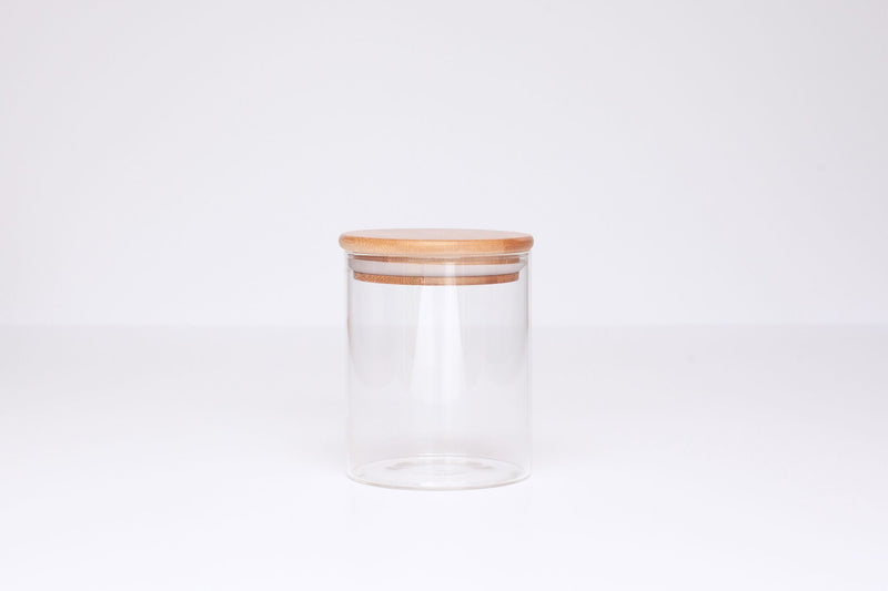 LUXE Glass and Bamboo Storage Vessel 450ml